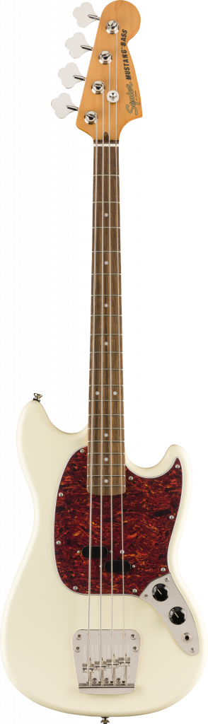 Squier Classic Vibe 60 Mustang Olympic White Basso Elettrico Short Scale