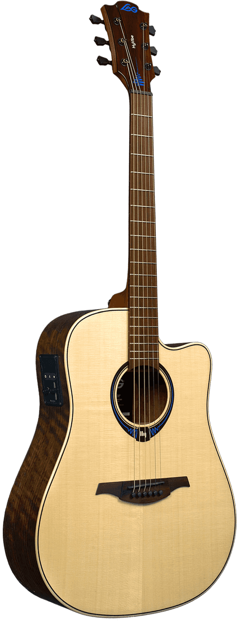 Lag Thv20Dce Chitarra Acustica Natural con Hyvibe System