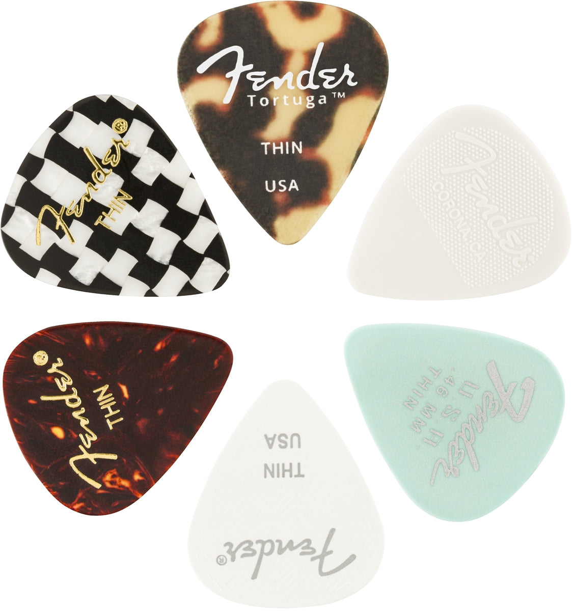 Fender Plettri 351 Medley Heavey Pack 6 Pz