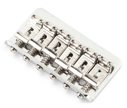 Fender 6 Saddle Hardtail Classic Standard Series Bridge Assembly Chrome