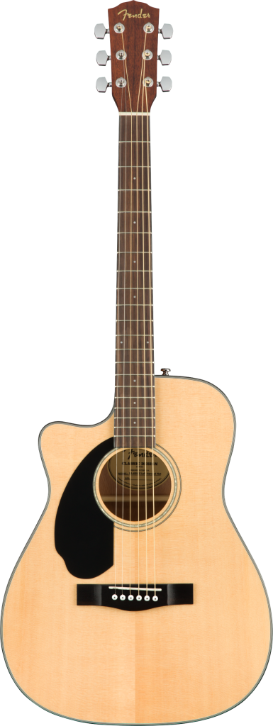 Fender Cc-60Sce Natural Left Hand Chitarra Acustica Elettrificata Mancina