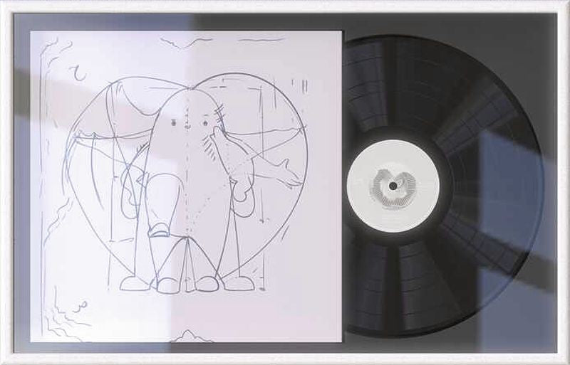 Glorious Record display frame white