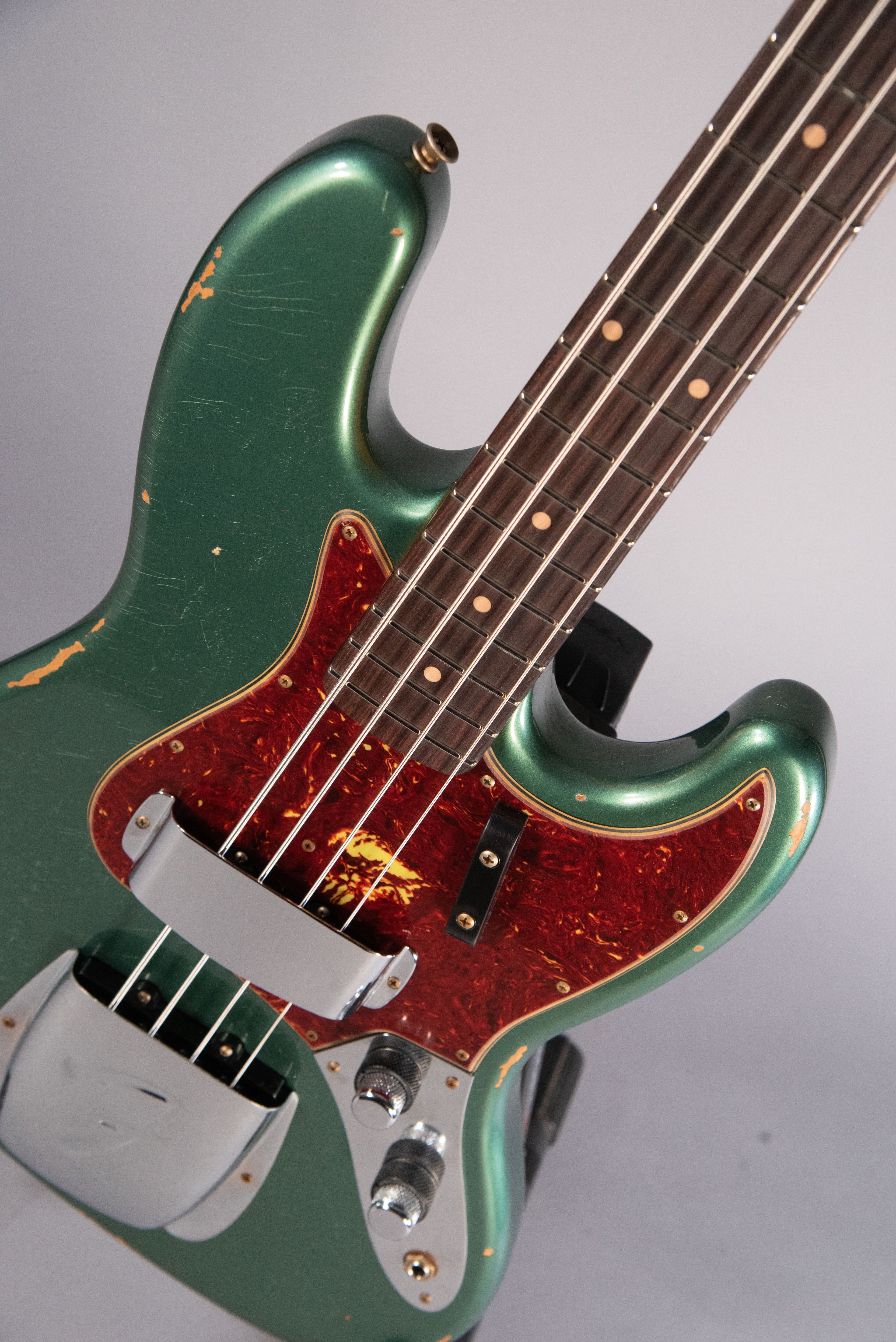 Fender Custom Shop Time Machine 62 Jazz Bass Relic Aged Sherwood Green Metallic