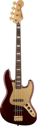 Squier 40Th Anniversary Jazz Bass Gold Edition Ruby Red Metallic