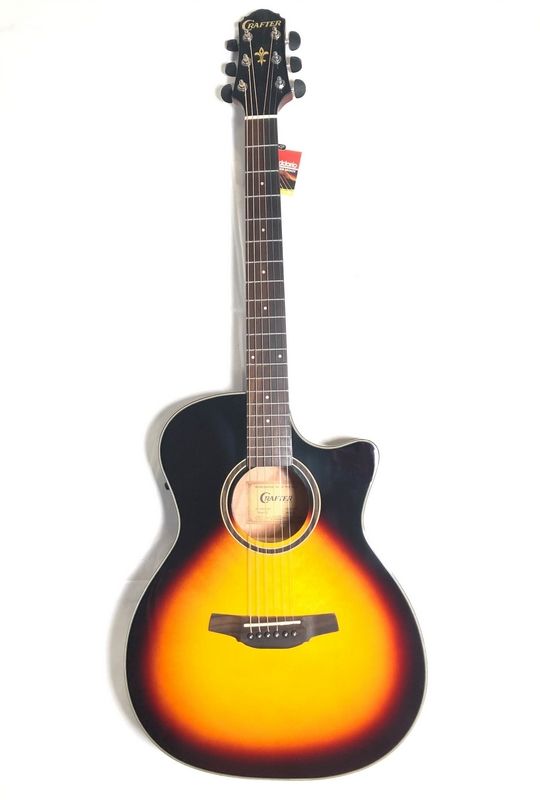 Crafter HT250CE Chitarra Elettroacustica Vintage Sunburst