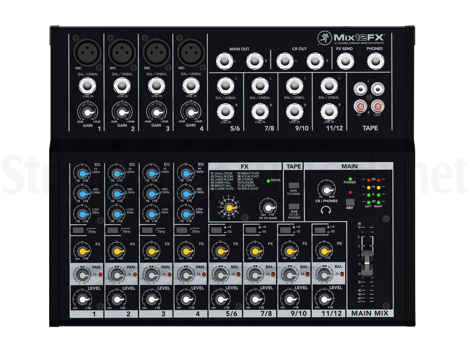 Mackie Mix12Fx Mixer 12 Canali