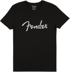 Fender T-Shirt Spaghetti Logo Men'S Tee Black Large