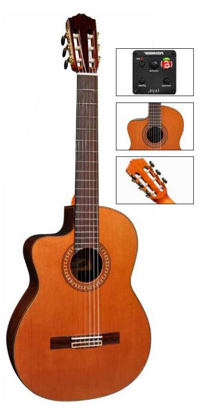 Salvador Cortez Cc60Lce Left-Handed Electro-Classical Guitar