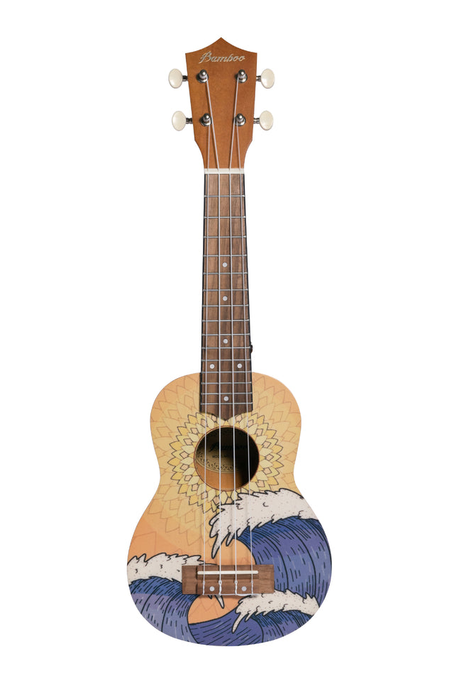 Bamboo Ukulele Soprano BU 21 Orange Wave