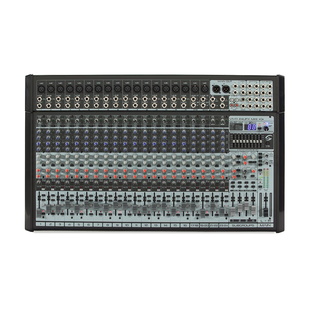 Soundsation Vivo 24UFX MKII 24-Channel Professional Mixer