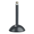 Euromet Base Microfono in Acciaio con Stelo Nero Altezza Cm12
