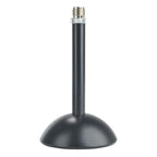 Euromet Base Microfono in Acciaio con Stelo Nero Altezza Cm12