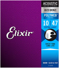 Elixir 11000 Polyweb 80/20 Bronze Acoustic Guitar Strings 10-47