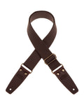 Magrabo Tracolla Stripe SC Entry Marrone 5 cm terminali Nero fibbia Argento