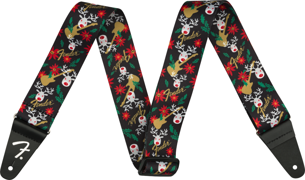 Fender Ugly Christmas Sweater Strap Reindeer