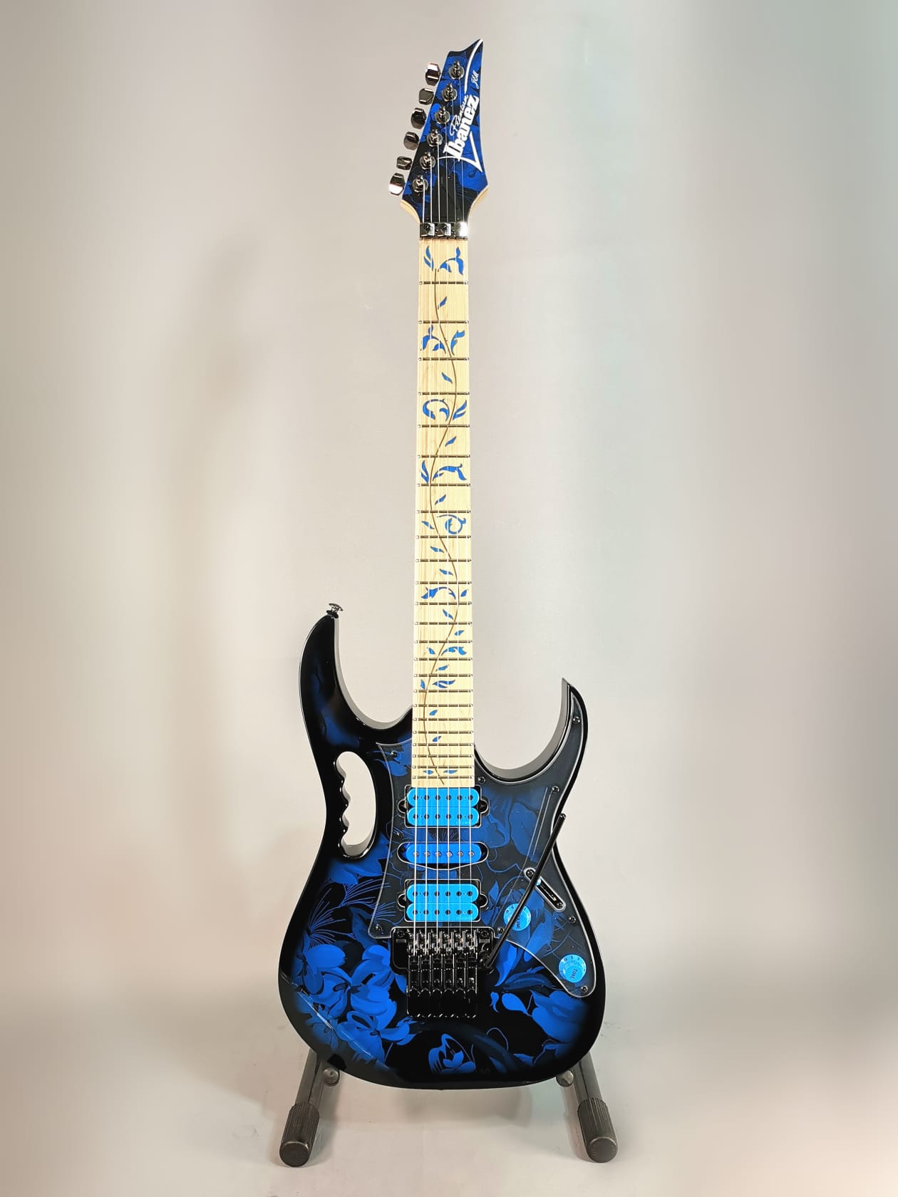 Ibanez Jem77P Steve Vai Blue Floral Pattern