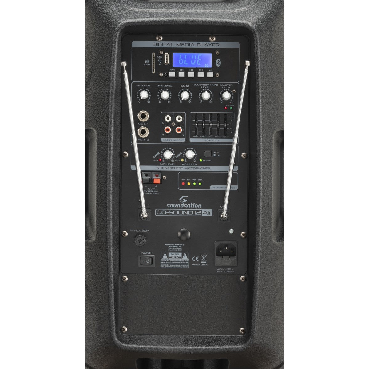 Soundsation Go Sound 15Air 15" Portable System with Go-Sound Air App 2 Microphones