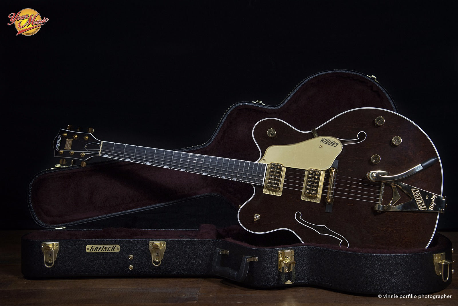 Gretsch G6122T Country Gentleman Bigsby Walnut Stain