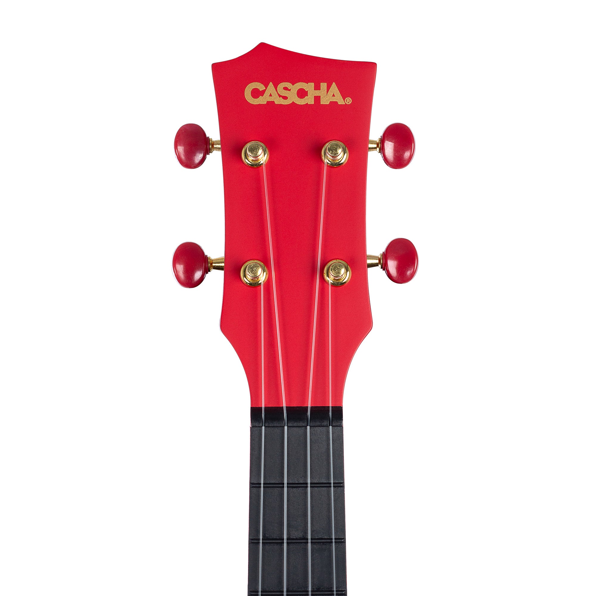 Cascha Ukulele Concerto in Carbonio Pack Red con Borsa Tracolla e Plettri