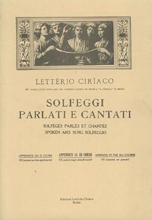 Ciriaco Solfeggi Parlati e Cantati 3 Corso