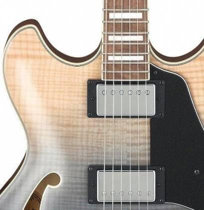 Ibanez AS73FM Semi-Hollow Electric Guitar Transparent Indigo Fade
