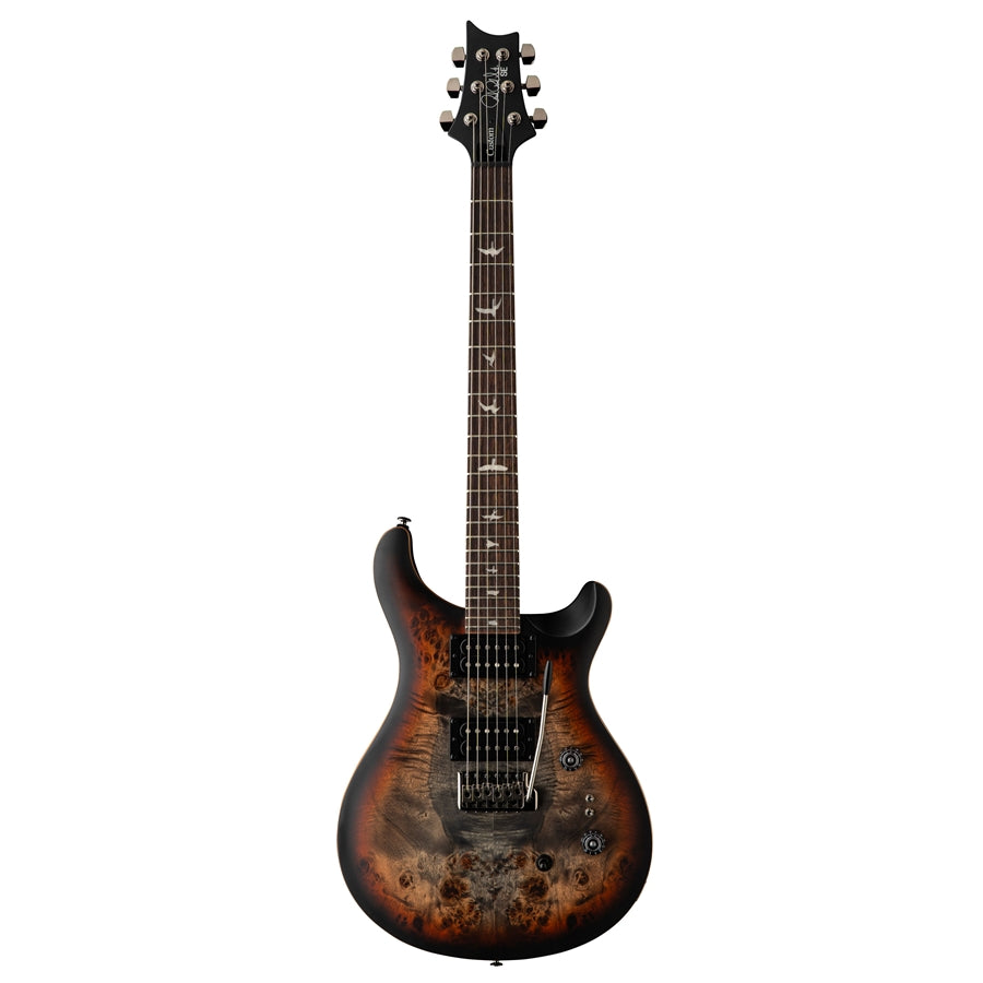 Prs SE Custom 24-08 Poplar Burl Limited Edition Charcoal Cherry Midnight Burst