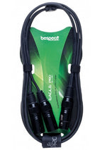 Bespeco Cavo Eagle Pro Realizzato con 1 Cannon Femmina e 2 Cannon Maschi 1,5 Mt