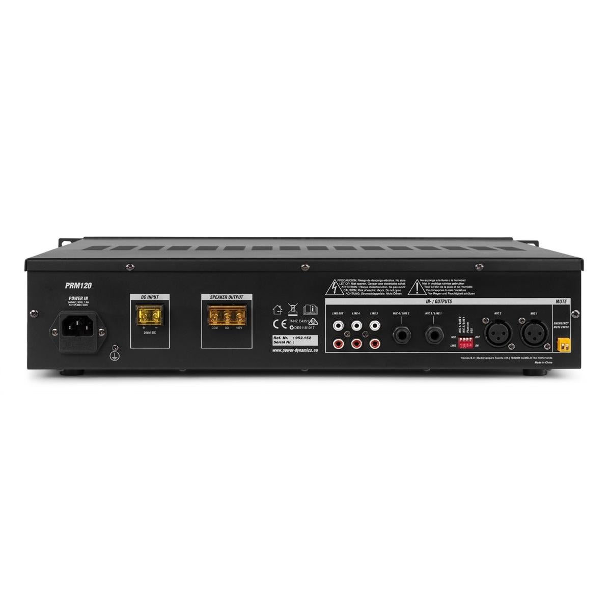 PRMC120 100V CD Mixer-Ampl. 120W BT