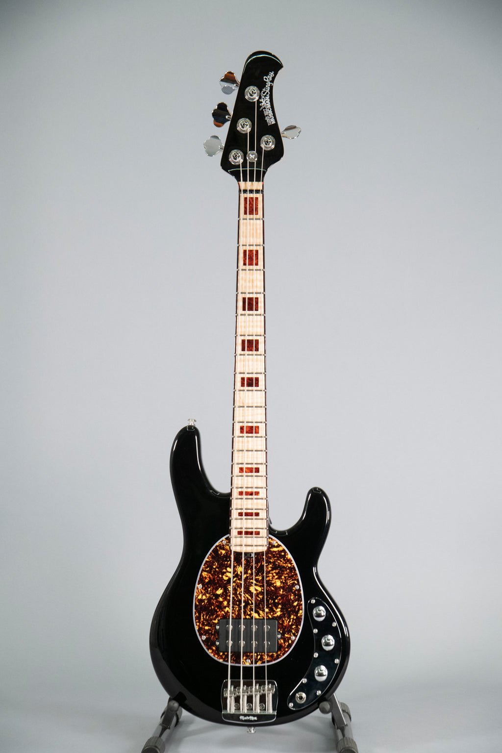 MusicMan StingRay 4 Short Scale BFR Flame Maple Neck Splinter Matched Headstock