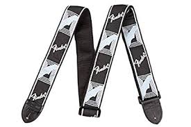 Fender Tracolla 2' Monogrammed Black Light Grey Dark Grey