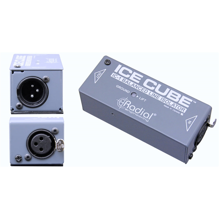 Radial Engineering IceCube™ IC-1 Isolatore di Linea Bilanciato e Hum Eliminator