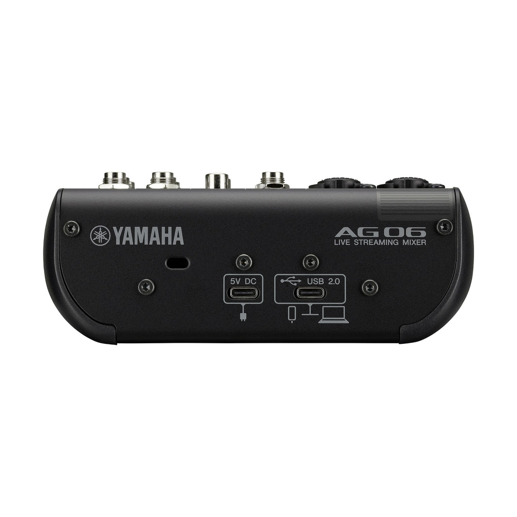 Yamaha Ag06Mk2 Black Mixer 6 Canali Live Streaming con Usb ed Interfaccia Audio