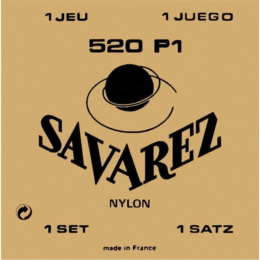 Savarez 520P1 Set con Alti Avvolti in Plastica Chitarra Classica