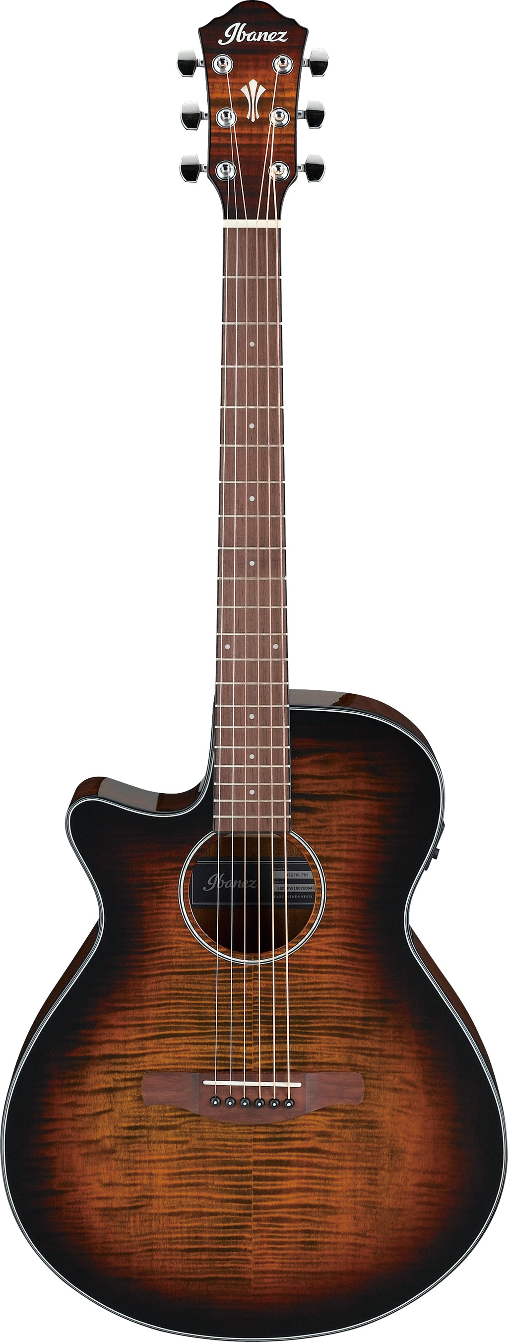 Ibanez AEG70LTIH Tiger Burst High Gloss