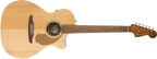 Fender Newporter Player Natural Chitarra Acustica Elettrificata