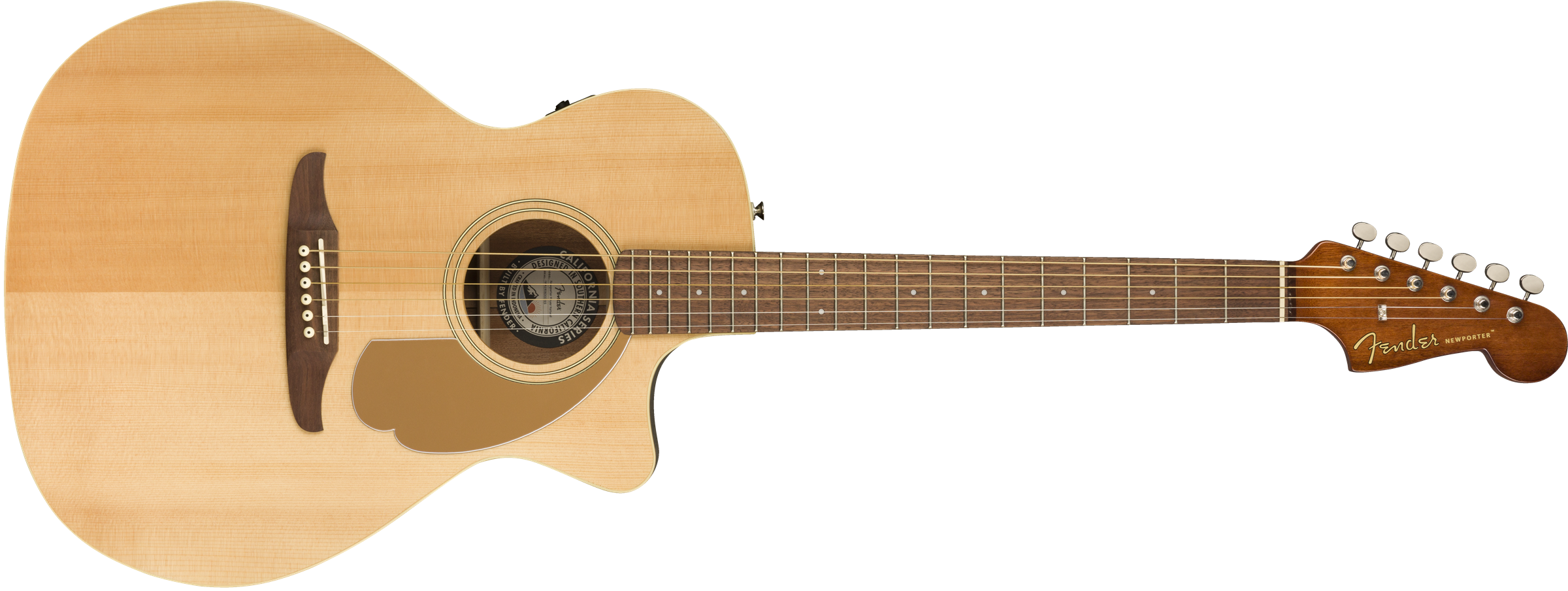 Fender Newporter Player Natural Chitarra Acustica Elettrificata