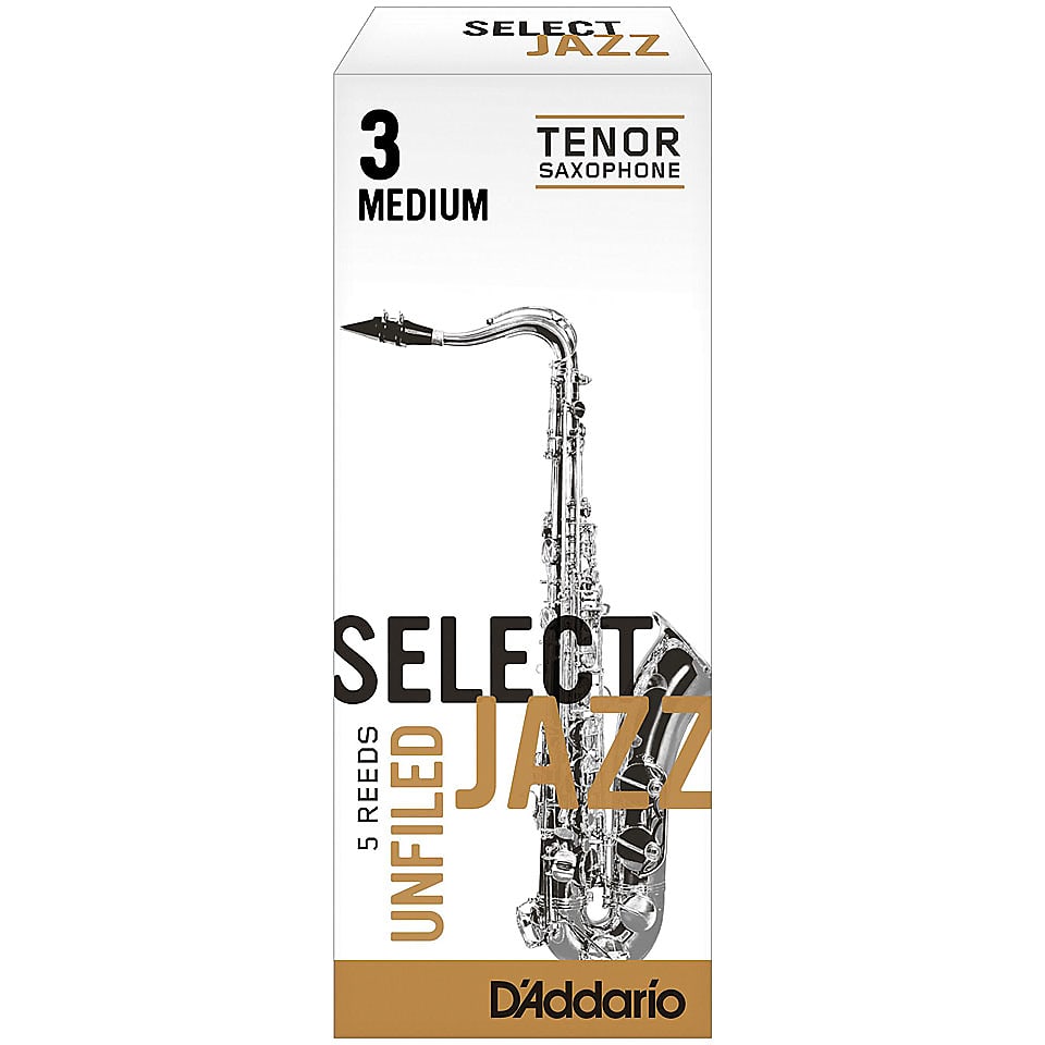 Rico 5 Reeds Saxophone Tenor Select Jazz 3M Unfiled