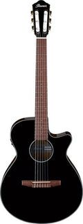 Ibanez Aeg50Nbk Black Amplified Classical Guitar