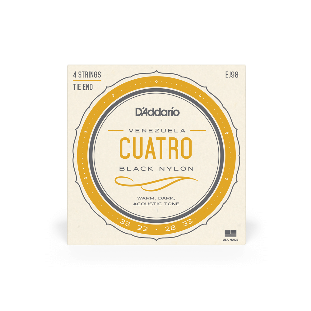 D'Addario Muta Ej98 Venzuelan Cuatro Black Nylon Normal Tension