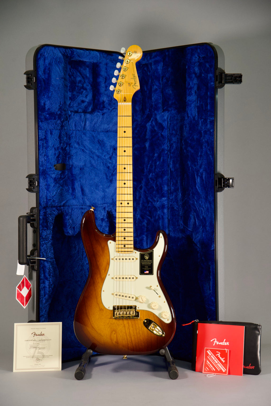 Fender 75 Anniversario Commemorative Stratocaster Mn 2Color Bourbon Burst