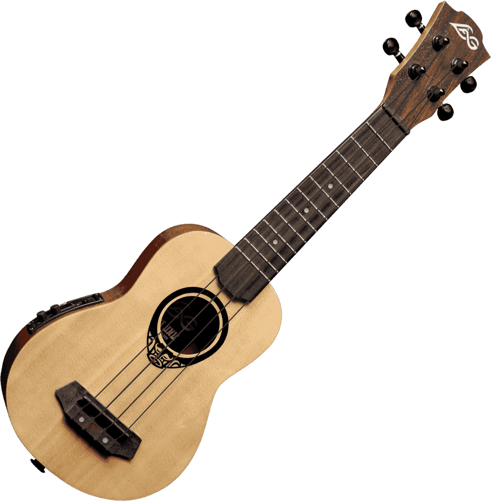 Lag Tkb150e Ukulele Mini Bass Natural con Preamp e Gigbag