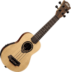 Lag Tkb150e Ukulele Mini Bass Natural con Preamp e Gigbag
