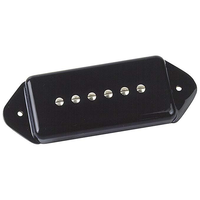 Gibson P90 P100 Pickup Cover Dog Ear Black