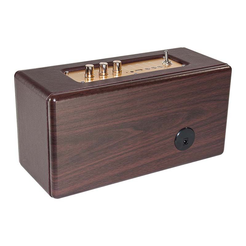 Madison Speaker Portatile con USB e Bluetooth 2X10W Color Legno