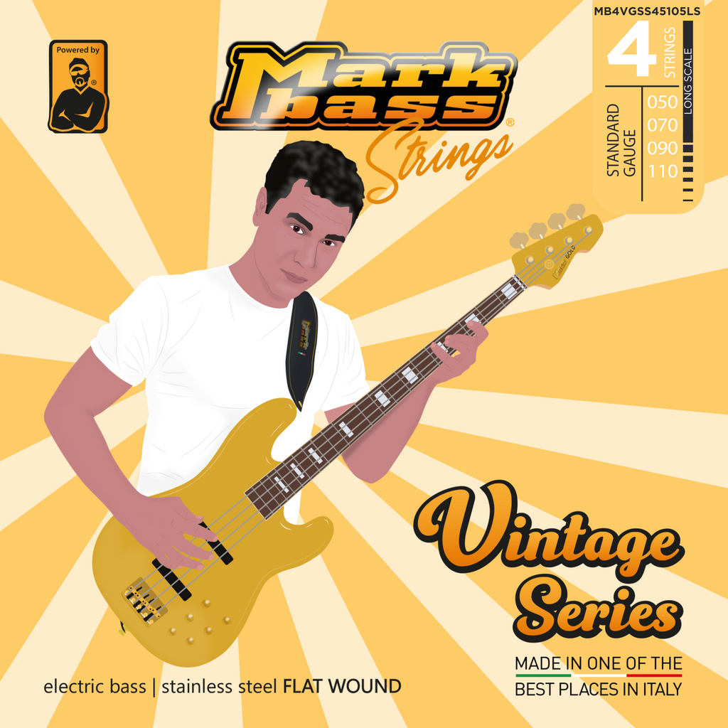 Markbass Electric Bass Steel Flat Wound 50-110