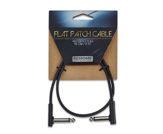 Rockboard Rbo Cavo Flat Patch Cable 40 Cm Black Dritto Pipa