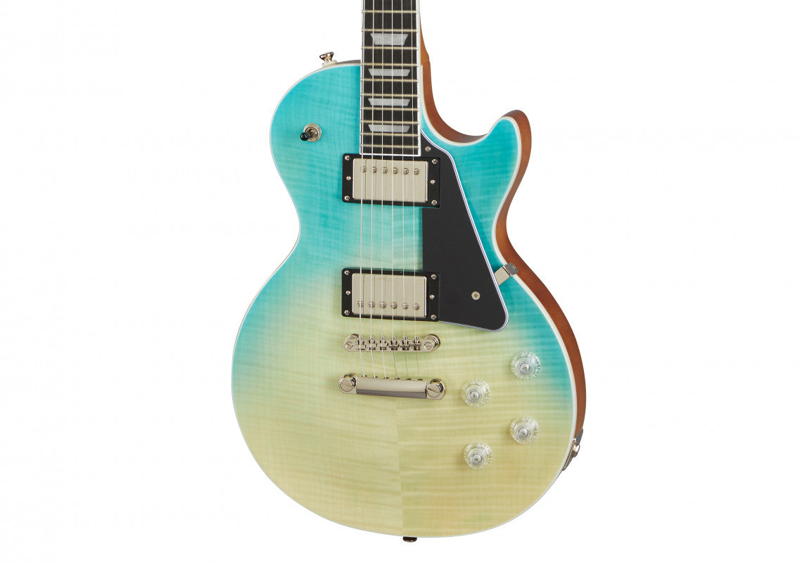 Epiphone Les Paul Modern Figured Caribbean Blue Fade Chitarra Elettrica