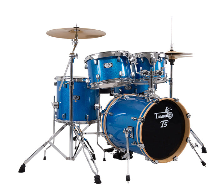 Tamburo Batteria Serie T5 5 Pezzi Blue Sparkle