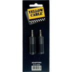 Yellow Cable AD06 Adattatore Mini Jack TRS Maschio/Jack TRS Femmina 2 Pcs