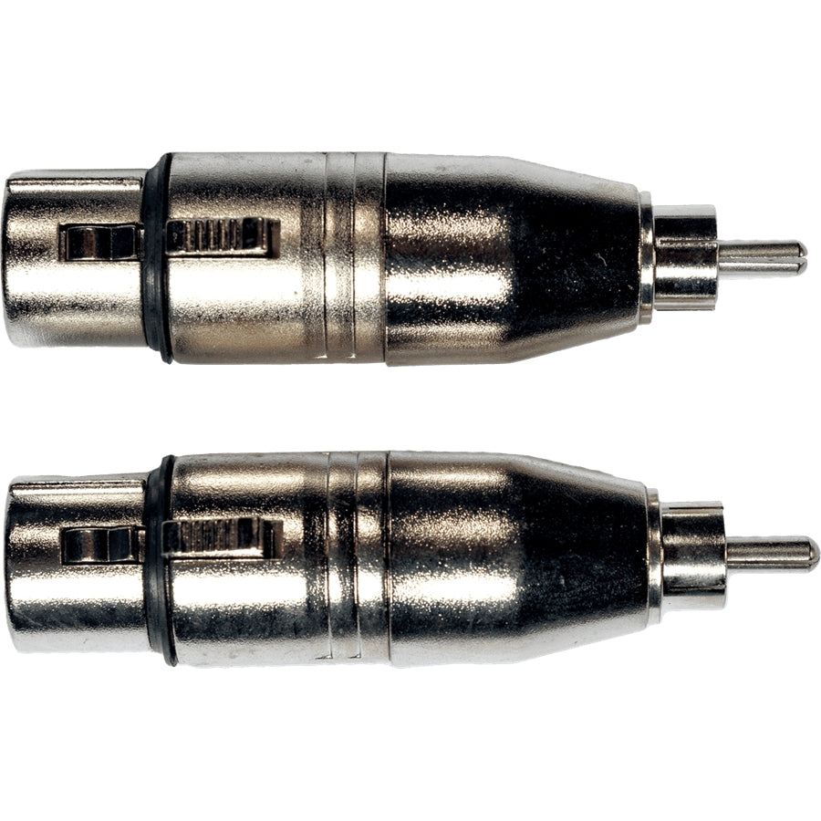 Yellow Cable AD18 RCA Male/XLR Female Adapter 2 Pcs